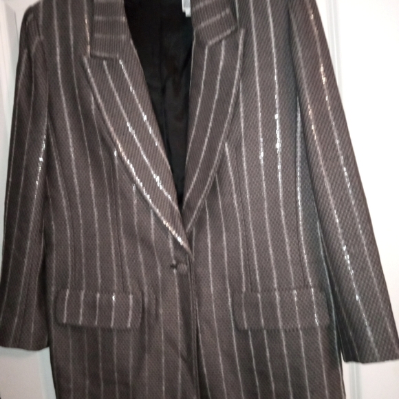 Ellenor P Brenner sequin accent blazer size 6 - Picture 1 of 3